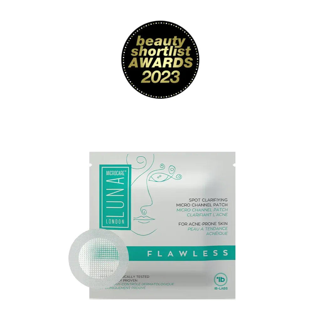 Luna Microcare Flawless. MIkroadatiniai pleistrai nuo spuogų. Beauty Shortlist Awards nugalėtoja 2023.